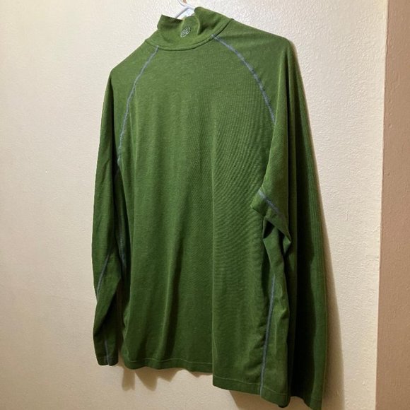 Cloudveil Green Performance Pullover 1/4 Zip LongSleeve Base Layer Shirt Size XL - Picture 2 of 6